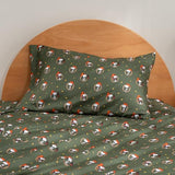 Berkshire Blanket Peanuts® Kids Sheet Set Queen Size - 4 Pieces,Cute Character Snoopy Printed Soft Microfiber Bed Sheets,Snoopy Giddy Up Cowboy Sheets Moss Berkshire Blanket