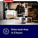 Bondo Rotted Wood Restorer, 8 fl oz., Penetrates into Spongy, Dry-rotted Wood Fibers Creating a Solid Surface, Dries clear and tack free, Water Resistant, Stainable and paintable (20131) bondo