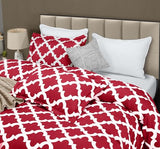 King Comforter Set 3 Piece Red by Utopia Bedding, Printed Comforters King Size, Bedding Comforters Sets, Down Alternative Soft Bed Set, 1 Comforter (90 x 102 inches) 2 Pillow Shams (20 x 36 inches)