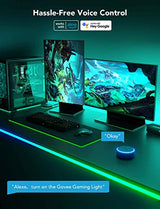 Govee RGBIC Gaming Lights, 10ft Neon Rope Lights Soft Lighting for Gaming Desks, LED Strip Lights Syncing with Razer Chroma, Support Cutting, Smart App Control, Music Sync, Adapter (Only 2.4G Wi-Fi) Govee