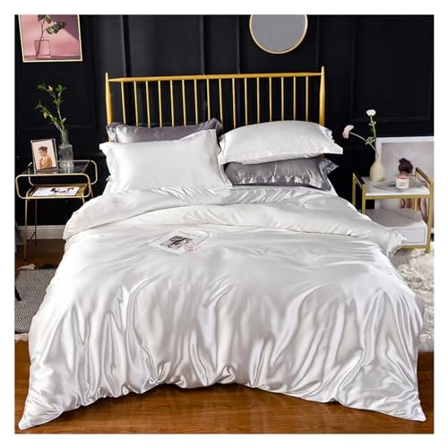 UOIO High-End Home Rayon Satin Bedding Set Luxury Single Double Duvet Cover Set, King Queen Size Bedding Sets No Sheets,cotton duvet UOIO