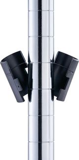 60" x 24" x 72" Chrome Silver 4-Tier Wire Shelving NSF 2400 LBS Max Capacity Heavy Duty Steel Storage Rack for Commercial, Residential, Warehouse, Stimulate Living