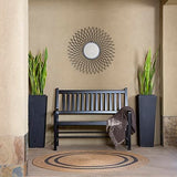 Shine Company 4217BK Eden Garden Bench – Black Shine Company