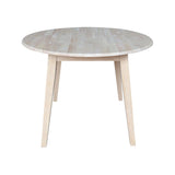 International Concepts 42" Round Dual Drop Leaf Table International Concepts