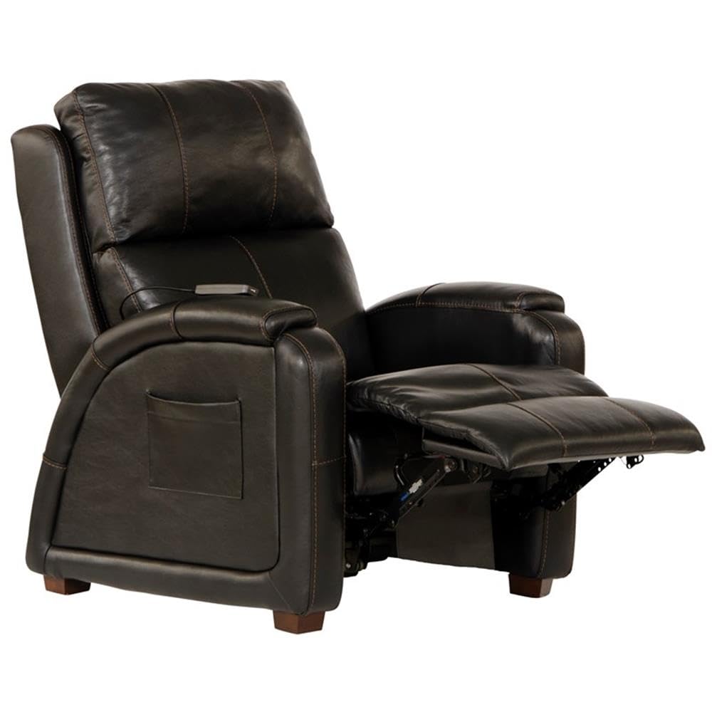 Catnapper Decompress Power Zero Gravity Recliner in Italian Black Leather Catnapper