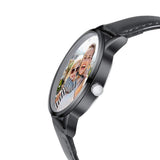 Gemszoo Personalized Picture Watch Custom Photo PU Leather Strap Quartz Watch Fathers Day Dad Gifts for Men (Style 2 for Men) Gemszoo