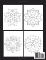 50 Easy Mandalas: Coloring Book with Fun and Easy Mandalas for Kids or Adults WoodArtSupply