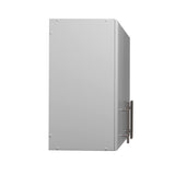 Prepac Elite Wall Mounted Storage Cabinet, 54" W x 24" H x 12" D, Light Gray Prepac