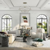 Asday Silver and Glass Console Table, 60 Inch Sofa Table, Silver Rectangle Entryway Table with Polished Mirror Base for Living Room, Hallway Asday