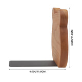 2PCS Animal Bear Modeling Bookends Metal Iron Bookends Book Holding Stands Cabin Decorative Farmhouse Rustic Bookshelf Decor Tabletop Shelves Nonskid Book Stoppers Cabilock