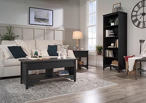 Sauder Dawson Trail 5-Shelf Bookcase in Raven Oak Finish - WoodArtSupply