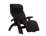Perfect Chair Human Touch PC-610 Omni-Motion Series 2 Power Recline Black Matte Wood Base Zero-Gravity Recliner - Black Top-Grain Leather Perfect Chair