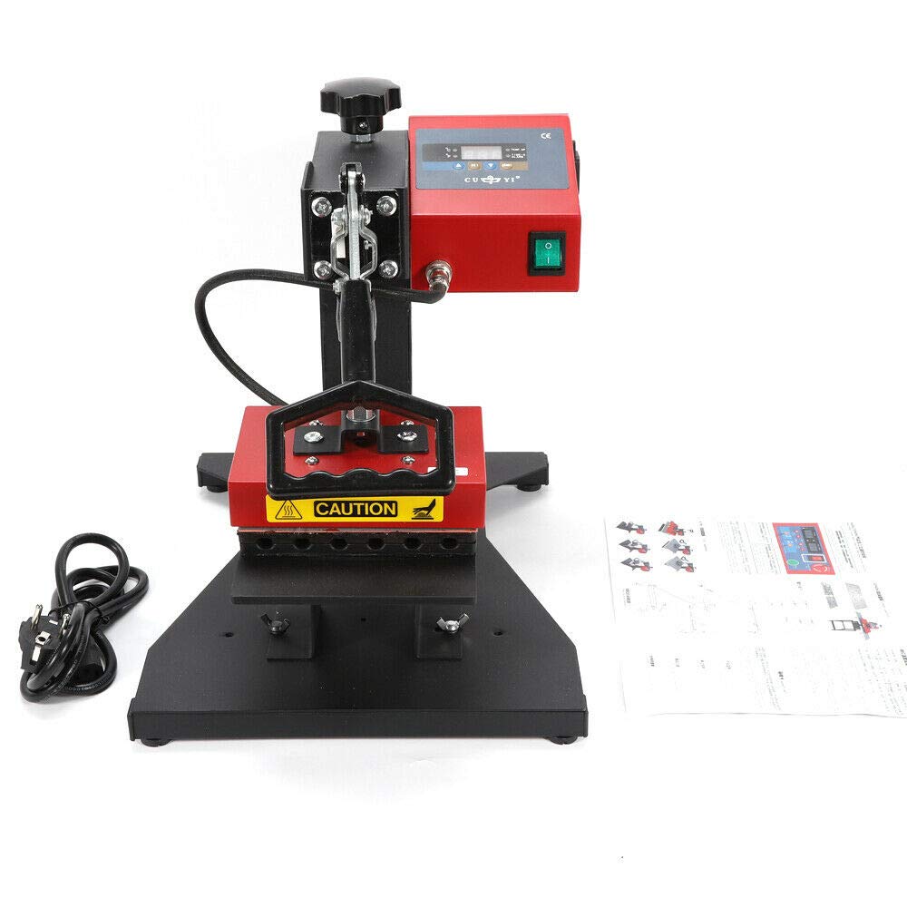 Pen Press Transfer Machine 6 in 1 Pen Heat Press Transfer Machine Digital 3D Sublimation Heat Press Machine Logo Transfer Printing Machine for DIY Pen Printing 110V 350W