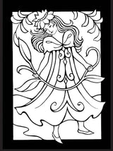 Fairy Princesses Mini Stained Glass Coloring Book (Dover Little Activity Books: Fantasy) Dover Publications