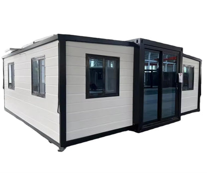 ExpoGroups Portable Prefabricated Tiny 30ft, Expandable Customized Exquisitely Designed Modern Villa Prefab House, Gaurd House, Shop, Warhouse and Campsite, Pre-Wired - WoodArtSupply