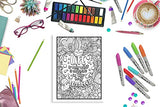 Mindfulness Coloring Book for Teens & Adults WoodArtSupply