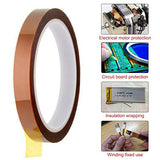 AFUNTA 12 PCS 12V 40W 620 Ceramic Cartridge Heater and NTC Thermistor 100K 3950 Fit 3D Printer & Heat High Temperature Resistant Adhesive Polyimide Tape for Electric Task - Red & White AFUNTA