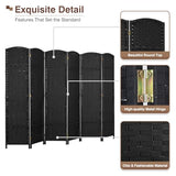 Room Divider 8 Panel 5.6 FT Tall Privacy Screen Waterproof Wood Frame Partition Room Dividers and Folding Privacy Screens Freestanding Wall Divider Indoor and Outdoor for Portable Room Separation PayLessHere