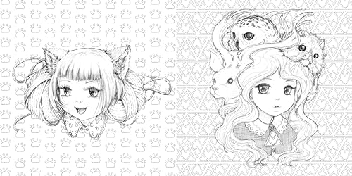 Pop Manga Beauties and Beasties Coloring Book WoodArtSupply