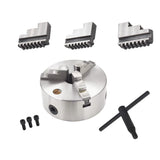 mitoharet 3 Jaw Self Centering Lathe Chuck K11-160 6Inch Lathe Chuck with Reversible Jaw Scroll for CNC Drilling Milling Machine Wood Turning mitoharet