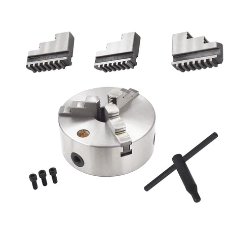 mitoharet 3 Jaw Self Centering Lathe Chuck K11-160 6Inch Lathe Chuck with Reversible Jaw Scroll for CNC Drilling Milling Machine Wood Turning mitoharet