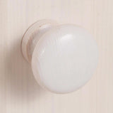 REALROOMS Chester Solid Wood Storage Desk with Bottom Closed Storage Cabinet, White and Honey REALROOMS