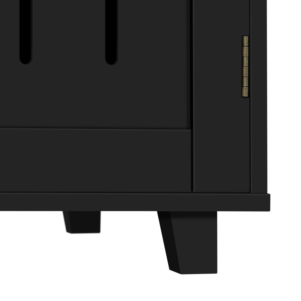 Yaheetech Shoe Cabinet Bathroom Storage Cabinet with 1 Drawer & Adjustable Shelf, Shoe Rack Pinter Stand for Home Office, Black Yaheetech