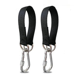 SquEqu 2 Pack Tree Swing Straps Hanging Kit 50cm 400lbs Heavy Duty Belt with Safer Lock Snap Hook Clip Carabiner Connector for Hammock Punching Bag Swings Chair Seat Gym Bar Handle Cable Outdoor SquEqu