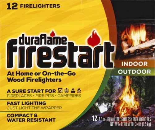 duraflame Firestart Indoor/Outdoor Firelighters, 12 pack , Yellow Duraflame