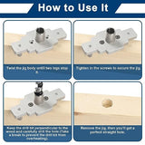 Floating Shelf Bracket Dowel Jig Kit with 1/2" x 9" Drill Bit, Self Centering Straight Hole Drill Guide for Installing Floating Shelf Hidden Bracket 1/2" X 6", 1/2" X 8" MaxxGeek