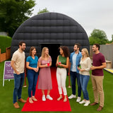 15x15x14FT Large Black Inflatable Tent Includes Blower Square Gazebo Event Room Large Inflatable Party Tent for Backyard,Outdoor EventsParties, Shows, Events, and Commercial Use xmaybang