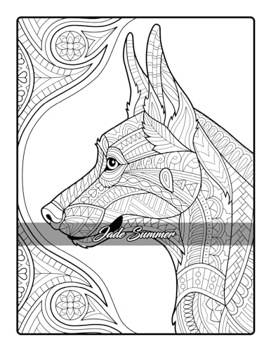 Amazing Dogs Coloring Book: Beautiful Dogs, Adorable Puppies, and Relaxing Designs for Adults and Teens WoodArtSupply