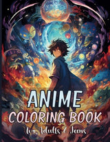 Anime Coloring Book: Cute and Beautiful Anime Characters Design for Manga Enthusiasts Perfect Suitable for Stress Relief and Relaxation WoodArtSupply