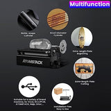 ATOMSTACK R3 Pro Rotary Roller, Auxiliary Engraving Module for Laser Engraver, 360 Degree Rotating Rollers for Laser Cutter, for Cup-shaped/Cylindrical/Oversized Objects (R3 Pro Rotary Roller) ATOMSTACK