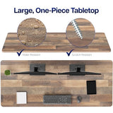 VIVO Reclaimed Wood Universal 71 x 30 inch Solid One-Piece Table Top for Standard and Sit to Stand Height Adjustable Home and Office Desk Frames, DESK-TOP71P VIVO