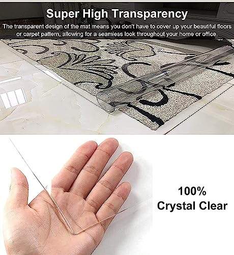 Office Chair Mat for Hardwood Floor, Runner Rug Carpet Protector, 1.5mm Thick Doormats - Can Be Cut, Living Room(140x400cm/4.6x13ft) CSNBDMBBSH