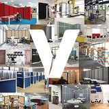 Versare Workstation Partition | Portable Wall Divider | Modern Office Cubicle | Free Standing Privacy Screen | Flexible Work Space | 66" x 70" Charcoal Gray Fabric Panels VERSARE