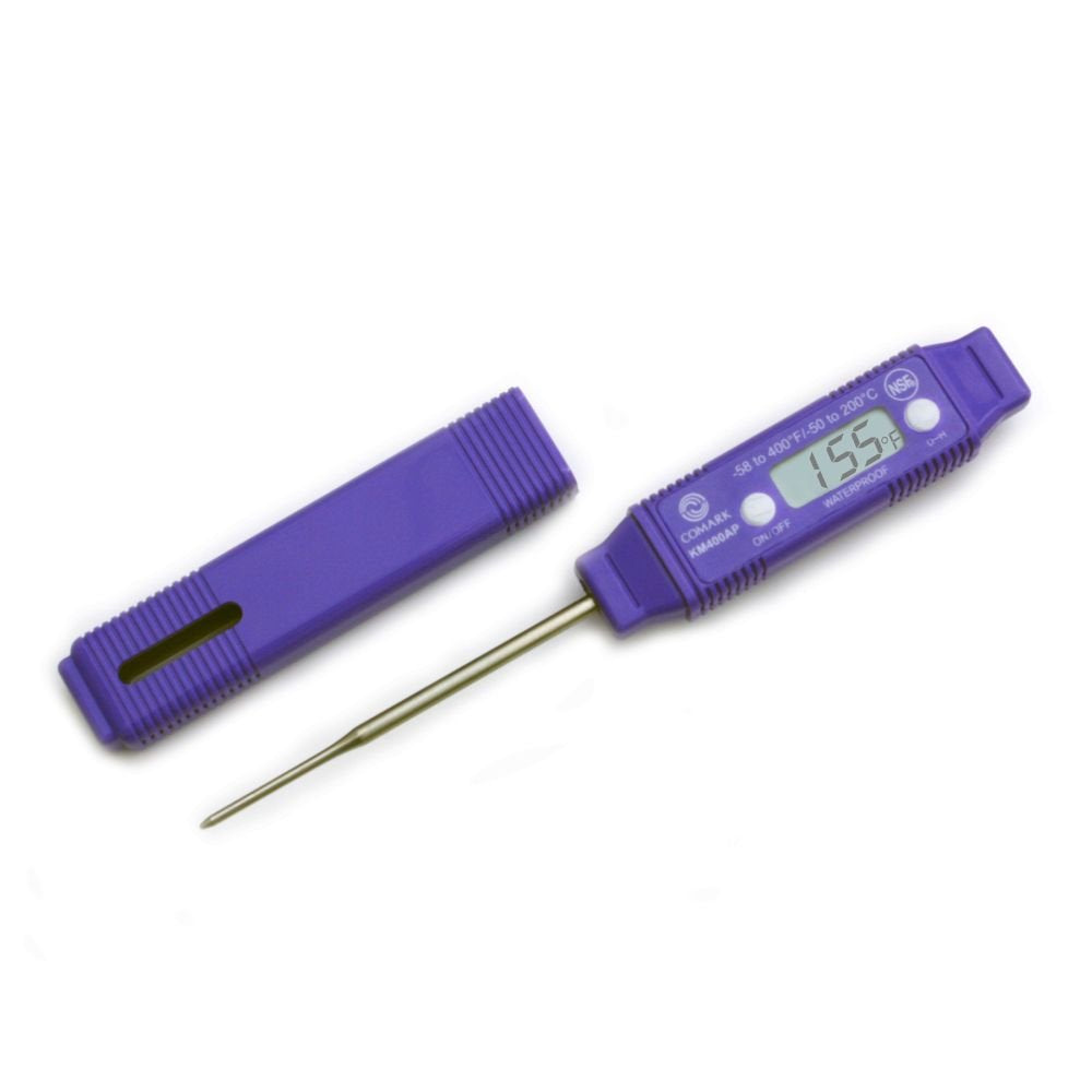 Comark-9002585 KM400AP Allergen Digital Pocket Thermometer, -58 to 400F/-50 to 200C, NSF Comark
