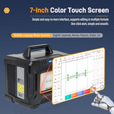WTTTOOLS Handheld Fiber Laser Engraver 60W Laser Marking Machine MAX Portable Laser Marker Laser Engraving Machine with 150*150mm Lens Battery/AC Dual Power for Metal Non-Metal Material Class 1 0.39mW WTTTOOLS