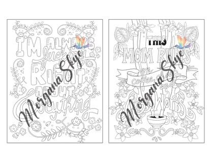 Swear Word Coloring Book for Moms: Motivational Quotes and Doodle Therapy for Stressed Out Moms Who Deserve a Break (and a Glass of Wine!)