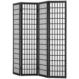 VEVOR Room Divider, 4 Panel Japanese Room Divider, Wood Folding Privacy Screen Indoor, Japanese Partition Dividers Portable Decoration Screens, for Room Separation Home Office Restaurant & Bedroom VEVOR