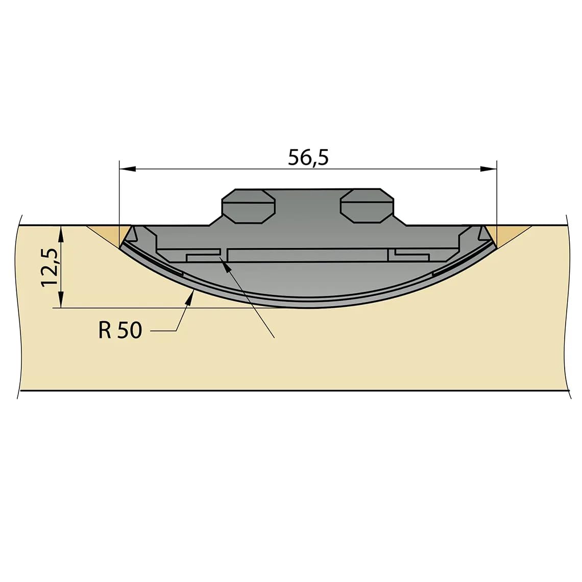 KNAPP Silver Biscuit Joiner - Precision Wood Biscuits for Quick, Strong Joints - Professional-Grade, Seamless, & Durable - 100-Pack KNAPP