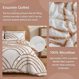 ENJOHOS Twin/Twin XL Boho Bedding Comforter Set - 2 Piece Tufted Rainbow Comforter for College Girls, Lightweight Soft Microfiber Comforter for All Season ENJOHOS