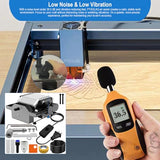 Air Assist for La-ser Cutter and Engraver, Air Assist Pump for La-ser Cutter, Stable 30L/min Airflow, for D1,D1 Pro La-ser Engraver and Other Cutter, Remove Smoke, Dust, Protect La-ser Lens. PYXGLAQ