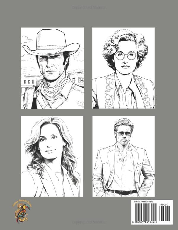 Movie Star Icons Adult Coloring Book: Adult Coloring Book of Famous Movie Stars Past and Present (Icons: A Coloring Series Celebrating Legends)