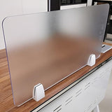 Nisorpa Desk Divider Privacy Panels Acrylic Partitions with Clips Classroom Privacy Shield for Desk Privacy Divider Partition for Schools Office Call Centers,Noise and Visual Guard,4Pcs-23.6”L X15.8”W Nisorpa