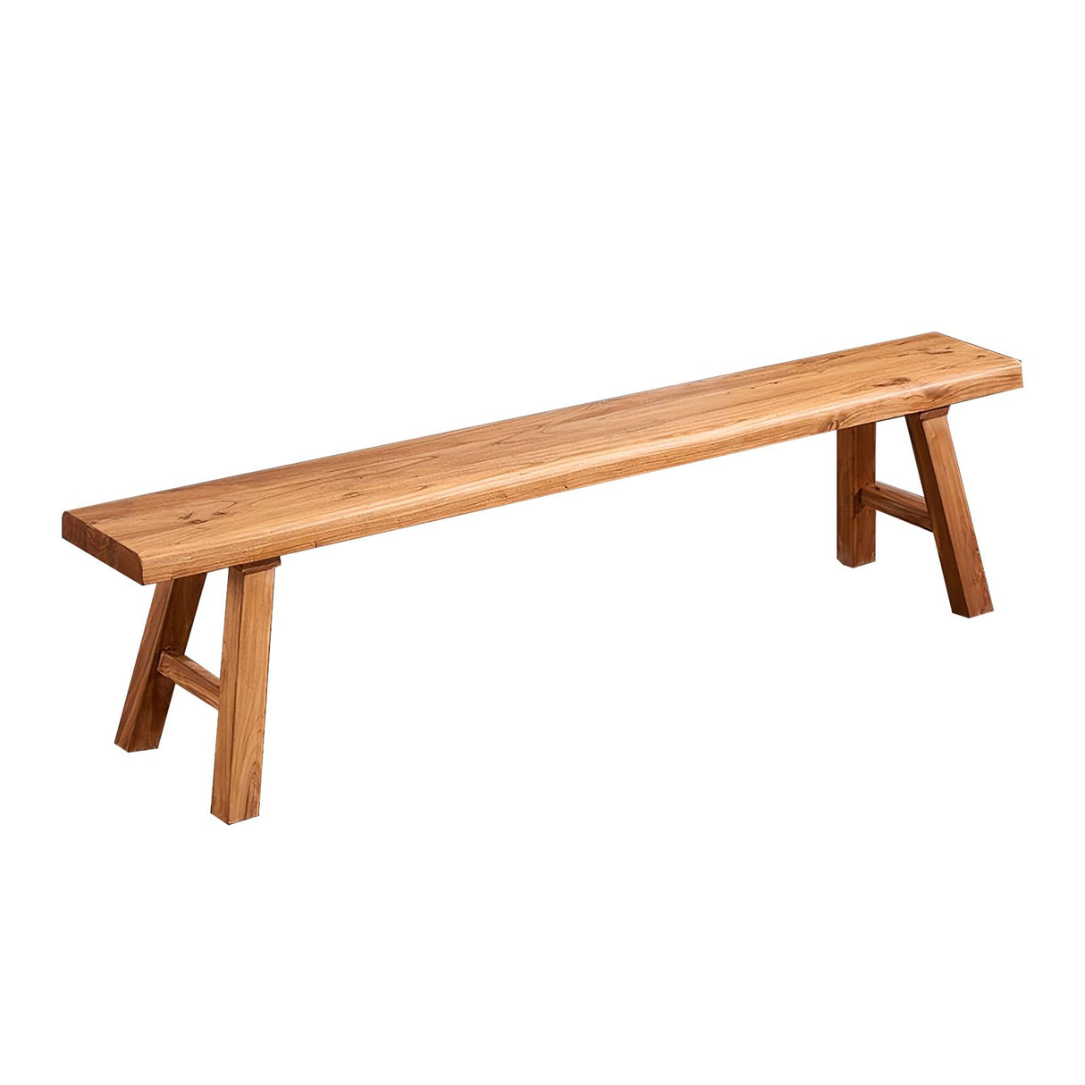 ZPrestiCraftbl Farmhouse Small Wooden Indoor Bench - 19.7in Entryway Bench, Natural Solid Wood, Durable & Sturdy, Suitable for Dining Room, Bedroom, Porch ZPrestiCraftbl