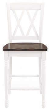 Crosley Furniture Shelby Wood X Back Counter Height Bar Stools Set of 2 Crosley Furniture