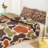 CKOU CCOO Duck Camo Bedding Set Twin Size for Boys,Green Camouflage Comforter Set,Duck Hunting Bed Sets,Camo Bedroom Decor for Teens Kids CKOU CCOO