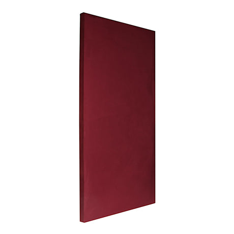 ATS Acoustics Sound Absorbing Microsuede Fabric Studio Acoustic Panel Wall Art 24" x 48" x 2" Square Edge (Wine) ATS Acoustics